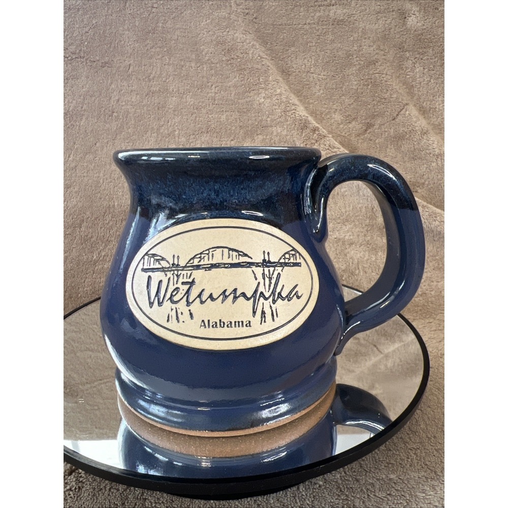 Sunset Hill Stoneware Handcrafted Coffee‎ Mug Bibb Graves Bridge Wetumpka AL USA